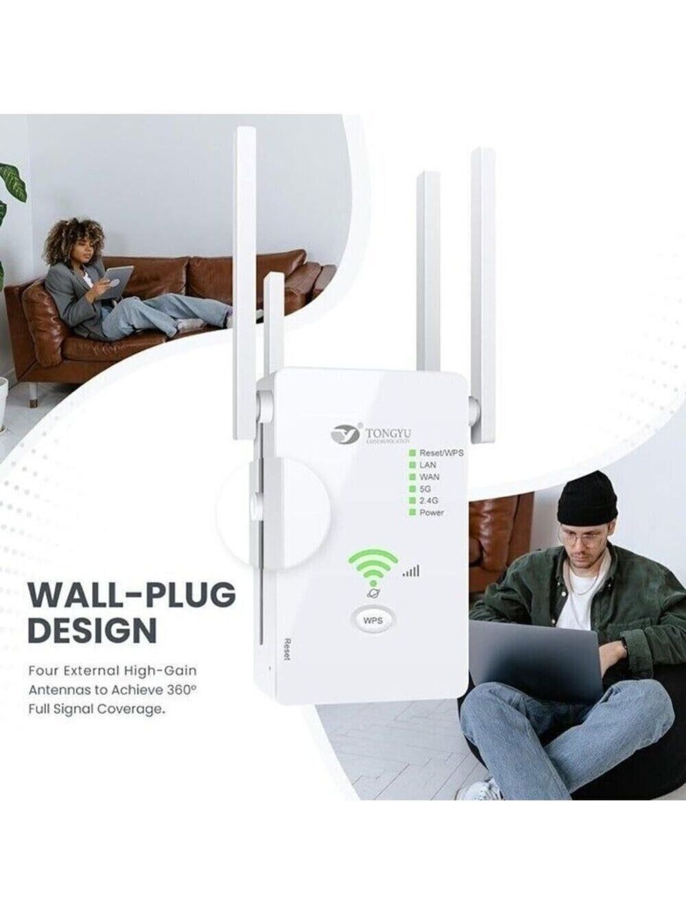 WiFi Extender Repeater Router 1200Mbps - Picture 6 of 8